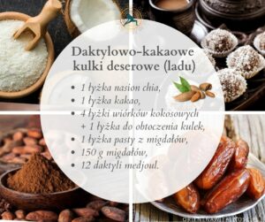 Kulki daktylowo-kakaowe przepis